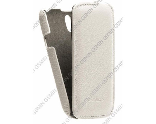 Кожаный чехол для HTC Desire U Dual Sim Melkco Leather Case - Jacka Type (Белый)