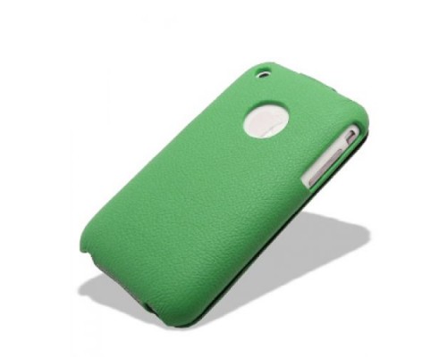 Кожаный чехол для Apple iPhone 3G/3Gs Melkco Leather Case - Jacka Type (Green LC)