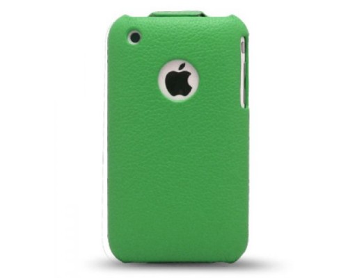 Кожаный чехол для Apple iPhone 3G/3Gs Melkco Leather Case - Jacka Type (Green LC)