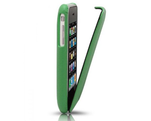 Кожаный чехол для Apple iPhone 3G/3Gs Melkco Leather Case - Jacka Type (Green LC)