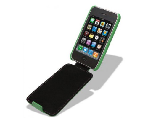 Кожаный чехол для Apple iPhone 3G/3Gs Melkco Leather Case - Jacka Type (Green LC)