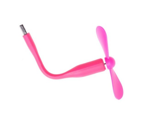 Гибкий USB вентилятор HRS Fruit (Розовый)