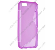 Чехол силиконовый для Apple iPhone 5C S-Line TPU (Фиолетовый)