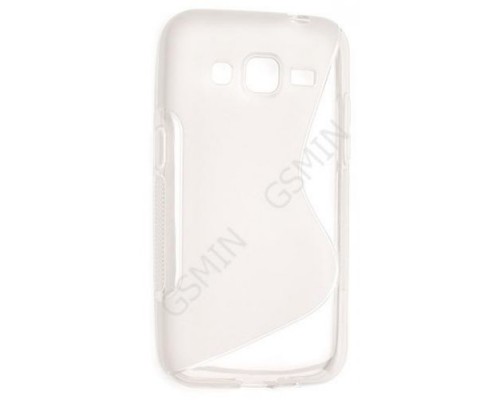 Чехол силиконовый для Samsung Galaxy Core Prime Duos G360H S-Line TPU (Прозрачно-Матовый)