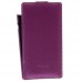 Кожаный чехол для Sony Xperia C / S39h / CN3 Melkco Premium Leather Case - Jacka Type (Purple LC)