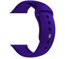 Ремешок силиконовый GSMIN Sport Band для Apple Watch 42/44mm (Темно-фиолетовый)