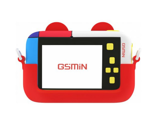 Детский цифровой фотоаппарат GSMIN Fun Camera Memory с играми (Красный)