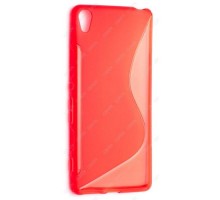 Чехол силиконовый для Sony Xperia XA S-Line TPU (Красный)