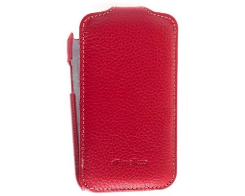 Кожаный чехол для Samsung Galaxy Ace Plus (S7500) Melkco Leather Case - Jacka Type (Red LC)