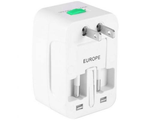 Переходник для розетки GSMIN Travel Adapter HHT931 (Белый)