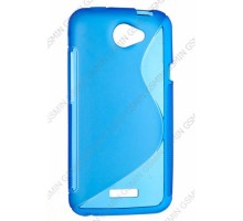 Чехол силиконовый для HTC One X S-Line TPU (Синий)