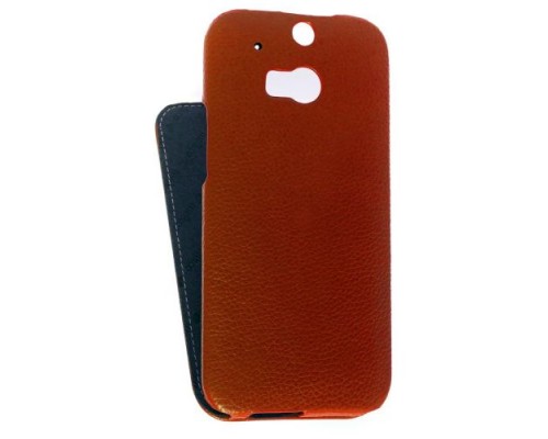 Кожаный чехол для HTC One 2 M8 Melkco Leather Case - Jacka Type (Orange LC)