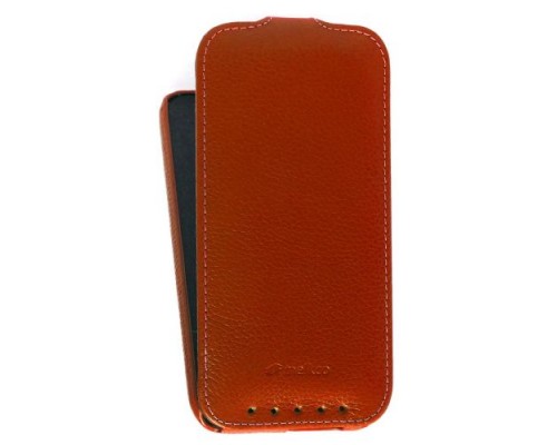 Кожаный чехол для HTC One 2 M8 Melkco Leather Case - Jacka Type (Orange LC)