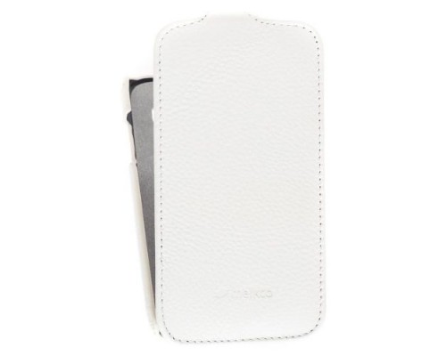 Кожаный чехол для Samsung Galaxy Core (i8260) Melkco Premium Leather Case - Jacka Type (White LC)