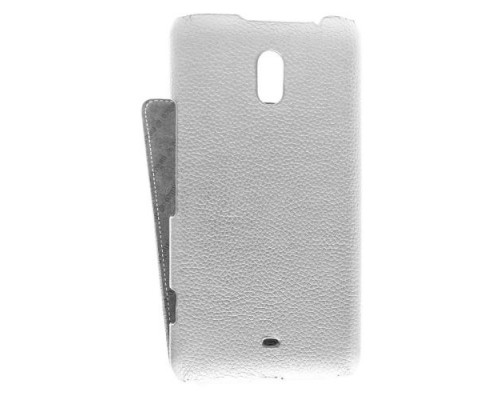 Кожаный чехол для Nokia Lumia 1320 Melkco Leather Case - Jacka Type (White LC)