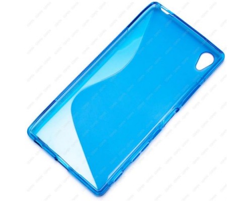 Чехол силиконовый для Sony Xperia Z5 Premium S-Line TPU (Синий)