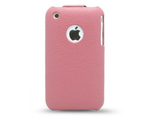 Кожаный чехол для Apple iPhone 3G/3Gs Melkco Leather Case - Jacka Type (Pink LC)