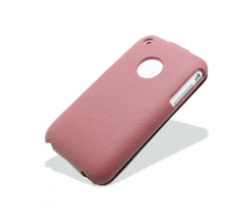 Кожаный чехол для Apple iPhone 3G/3Gs Melkco Leather Case - Jacka Type (Pink LC)