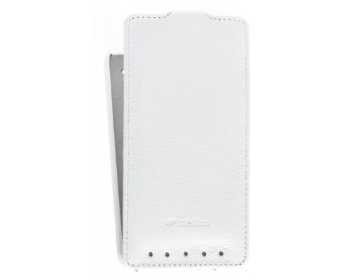 Кожаный чехол для HTC One M7 Melkco Leather Case - Jacka Type (White LC)