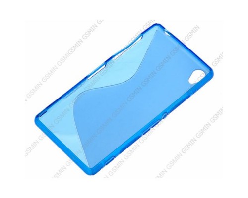 Чехол силиконовый для Sony Xperia Z3 S-Line TPU (Синий)