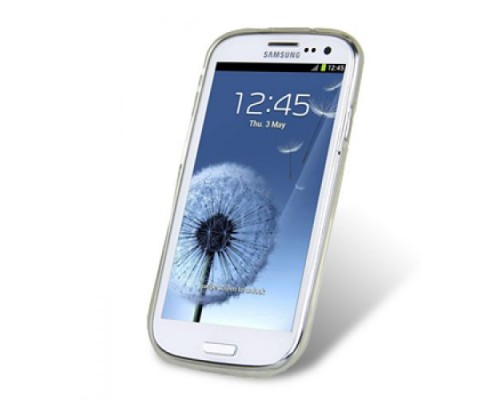 Чехол силиконовый для Samsung Galaxy S3 (i9300) Melkco Poly Jacket TPU (Transparent Mat)