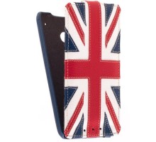 Кожаный чехол для HTC One M7 Melkco Premium Leather Case - Craft Edition Jacka Type - The Nations Britain