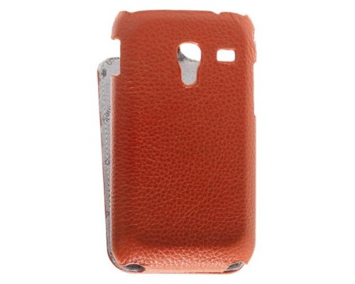 Кожаный чехол для Samsung Galaxy Ace Plus (S7500) Melkco Leather Case - Jacka Type (Orange LC)