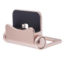 Док-станция Full Turn для Apple iPhone / iPad Ver-2 Lightning 8-Pin разъем  (Розовое золото)