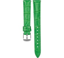 Ремешок кожаный GSMIN Crocodile 16 мм для женских часов GSMIN WP11 / WP11s (Зеленый)