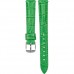 Ремешок кожаный GSMIN Crocodile 16 мм для женских часов GSMIN WP11 / WP11s (Зеленый)