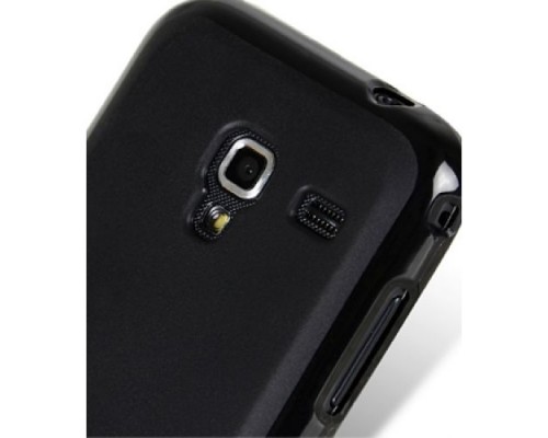 Чехол силиконовый для Samsung Galaxy Ace Plus (S7500) Melkco Poly Jacket TPU (Black Mat)Ver.2