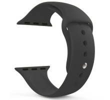 Ремешок силиконовый GSMIN Sport Band для Apple Watch 38/40mm (Черный)
