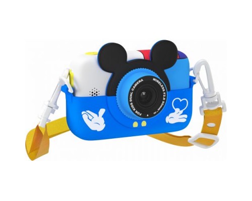 Детский цифровой фотоаппарат GSMIN Fun Camera Memory с играми (Синий)