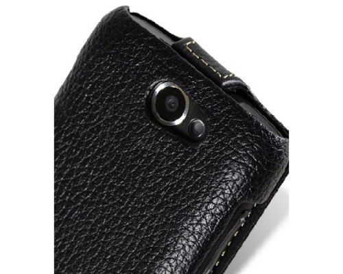 Кожаный чехол для Samsung Galaxy W (i8150) Melkco Premium Leather Case - Jacka Type (Black LC)