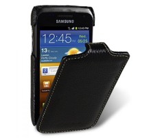 Кожаный чехол для Samsung Galaxy W (i8150) Melkco Premium Leather Case - Jacka Type (Black LC)