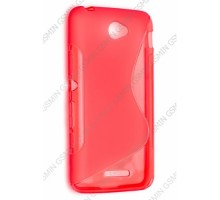 Чехол силиконовый для Sony Xperia E4 S-Line TPU (Красный)