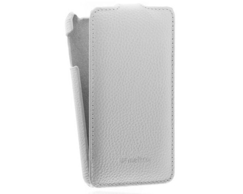 Кожаный чехол для LG Optimus F5 / P875 Melkco Premium Leather Case - Jacka Type (White LC)