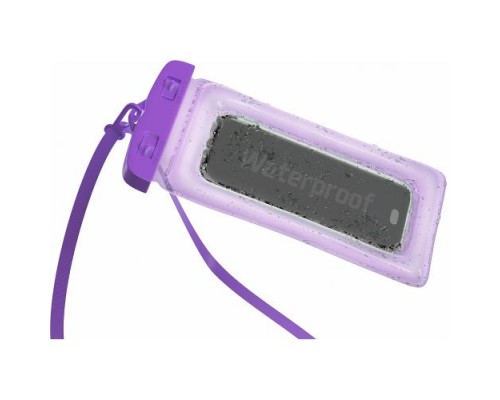Чехол GSMIN Air Max Waterproof водонепроницаемый для мобильных телефонов с воздуховыми краями (160х80мм) (Фиолетовый)