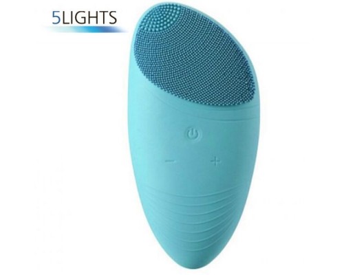 Электрическая смарт-щетка 5Lights Shake для чистки лица с функцией массажа (Голубой)
