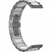 Ремешок металлический GSMIN Chafe 20 для Withings Steel HR (Серебристо - белый)