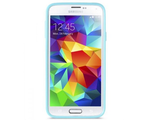 Чехол силиконовый для Samsung Galaxy S5 Melkco Poly Jacket TPU (Pearl Blue)