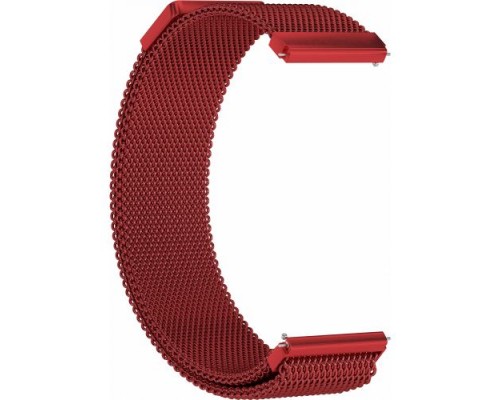 Ремешок металлический GSMIN Milanese Loop 20 для Withings Steel HR (Красный)