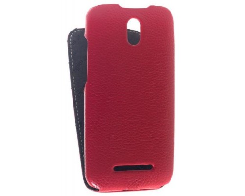 Кожаный чехол для HTC Desire 500 Dual Sim Melkco Premium Leather Case - Jacka Type (Red LC)