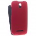 Кожаный чехол для HTC Desire 500 Dual Sim Melkco Premium Leather Case - Jacka Type (Red LC)