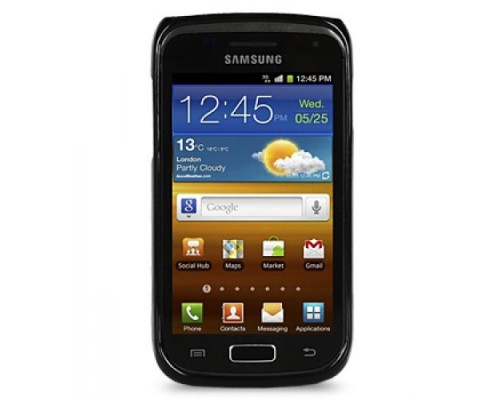 Чехол силиконовый для Samsung Galaxy W (i8150) Melkco Poly Jacket TPU (Black Mat)