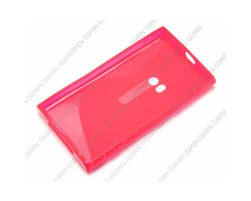 Чехол силиконовый для Nokia Lumia 920 S-Line TPU (Розовый)