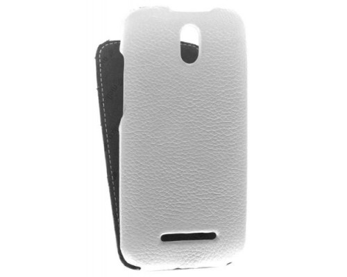 Кожаный чехол для HTC Desire 500 Dual Sim Melkco Premium Leather Case - Jacka Type (White LC)