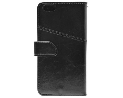 Кожаный чехол-книжка GSMIN Series Ktry для Apple iPhone XS Max с магнитной застежкой (Черный)