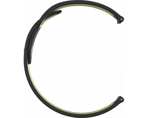 Ремешок силиконовый GSMIN Sport Edition 20 для Withings Steel HR (Черно-зеленый)