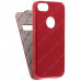 Кожаный чехол для Apple iPhone 5/5S/SE Melkco Premium Leather Case - Jacka ID Type Limited Edition (Red/White LC)